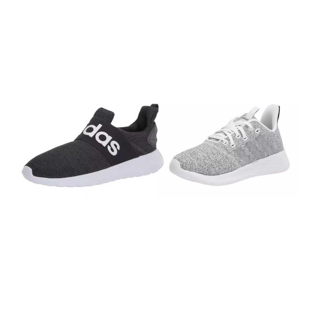 NO BOX Adidas Women's Running Gym Active Sneakers Black Gray Sizes 6-8 $80 KK288